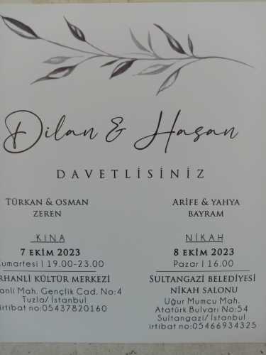 Nikah - Dilan ZEREN & Hasan BAYRAM (08.10.2023)