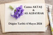  Düğün - Cansu AKTAŞ & Ali ALBAYRAK (04.05.2024.)