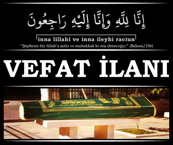 Vefat - İmmi ERGEN (26.08.2026)