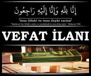 Vefat - Ayşe ÖZ (01.09.2026)